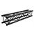 SQUARE 30 LENGTH 150CM 48X3, RAL 9005 HL - Black -Lengths maintube 48x3 