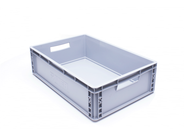 Plastic crate 60x 40x 17cm grey