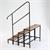 Step for staircase height 200 mm 1.Step, raise 20 cm Black glazed 